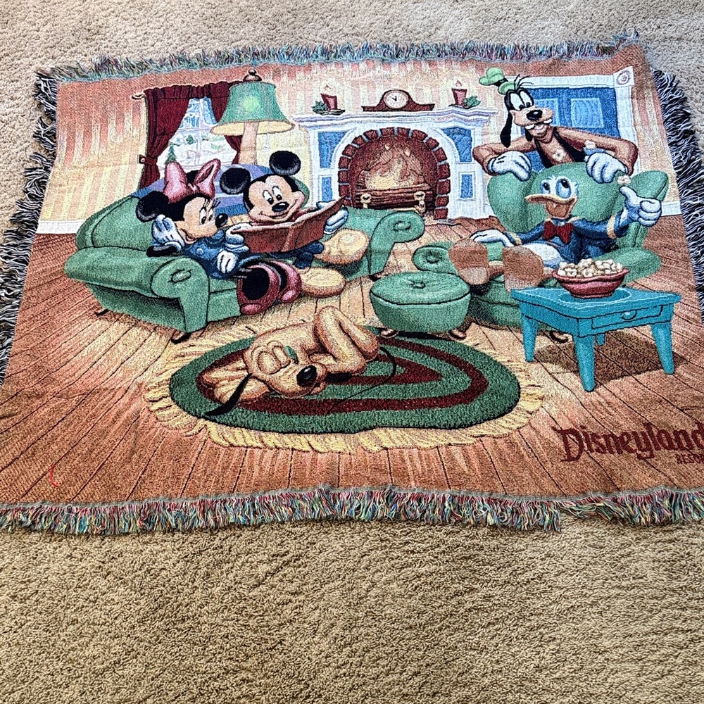 Disneyland Resort Woven Tapestry Throw Blanket
